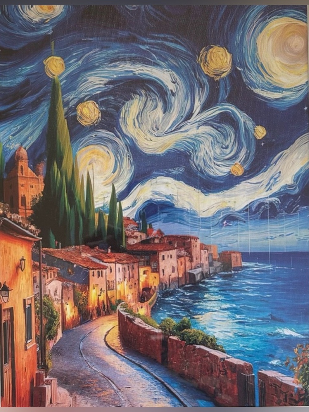 CANVAS PRINT 8X12 UNFRAMED SEASIDE SCENE